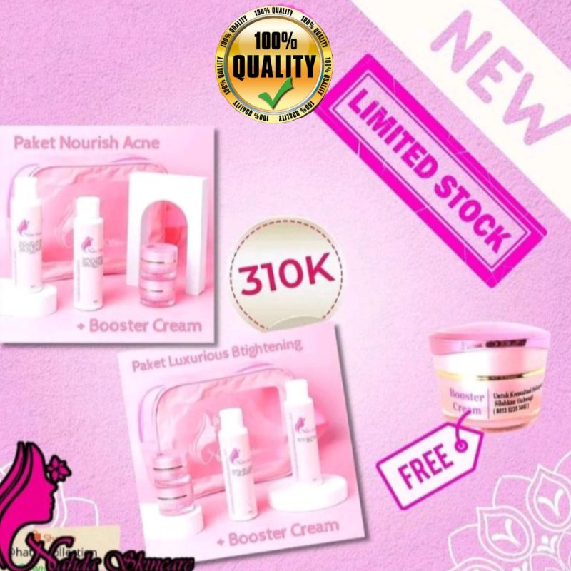 NAHDA SKINCARE PAKET LUXUIROUS (free cream boster)