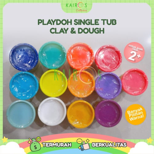 PlayDoh Single Tub Clay &amp; Dough Isi Satuan Aneka Macam Warna