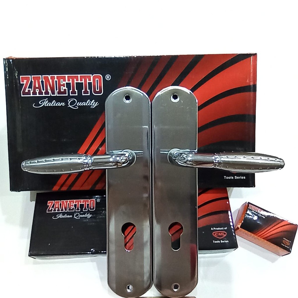 Kunci Handle Pintu / Gagang Pintu lengkap cylinder silinder Zanetto