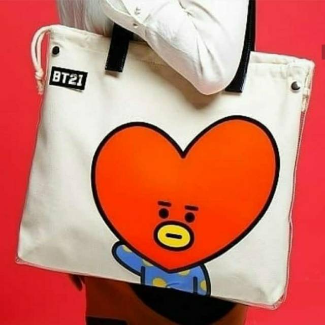 PO UNOFF BT21 PVC CANVAS BAG