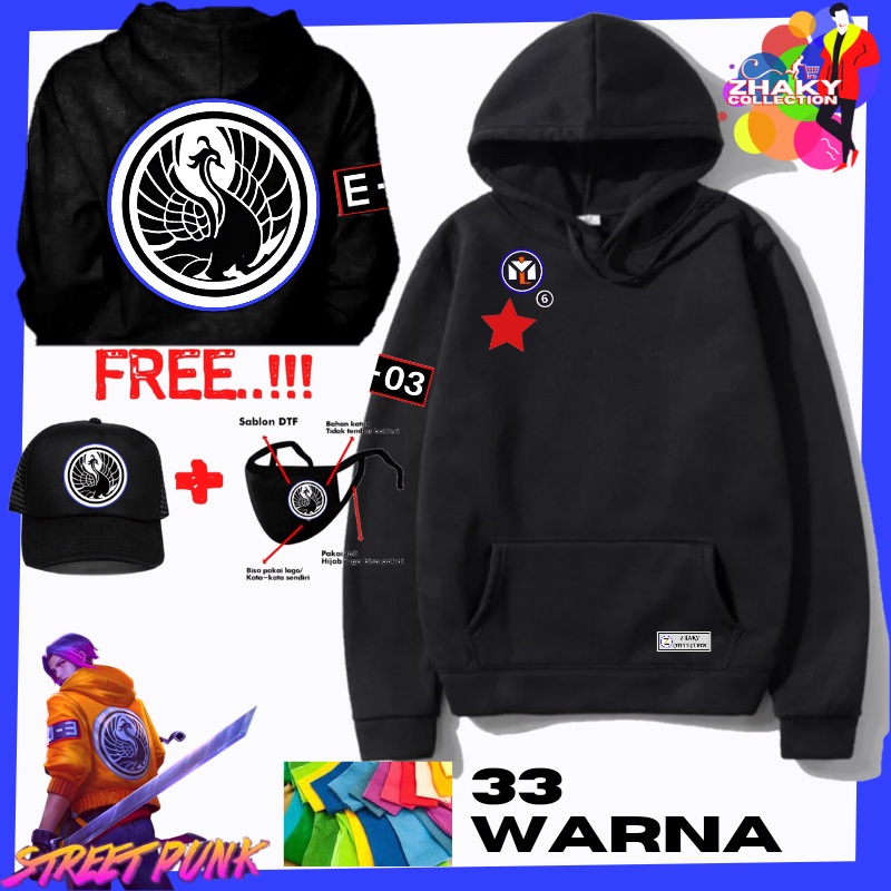 Jacket Sweater Hoodie Distro Ling ML Mobile Legends Jaket Hodie Original Anime Anak Cowok Pria Wanit