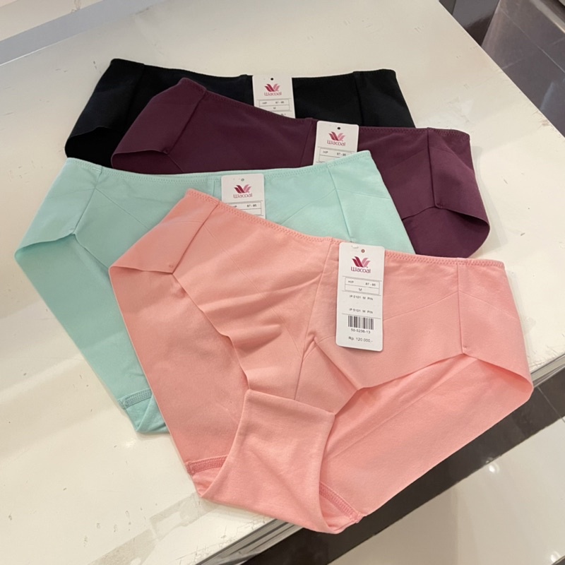 Wacoal Midi Panty IP 5101 Katun Premium Seamless Samping / Celana Dalam