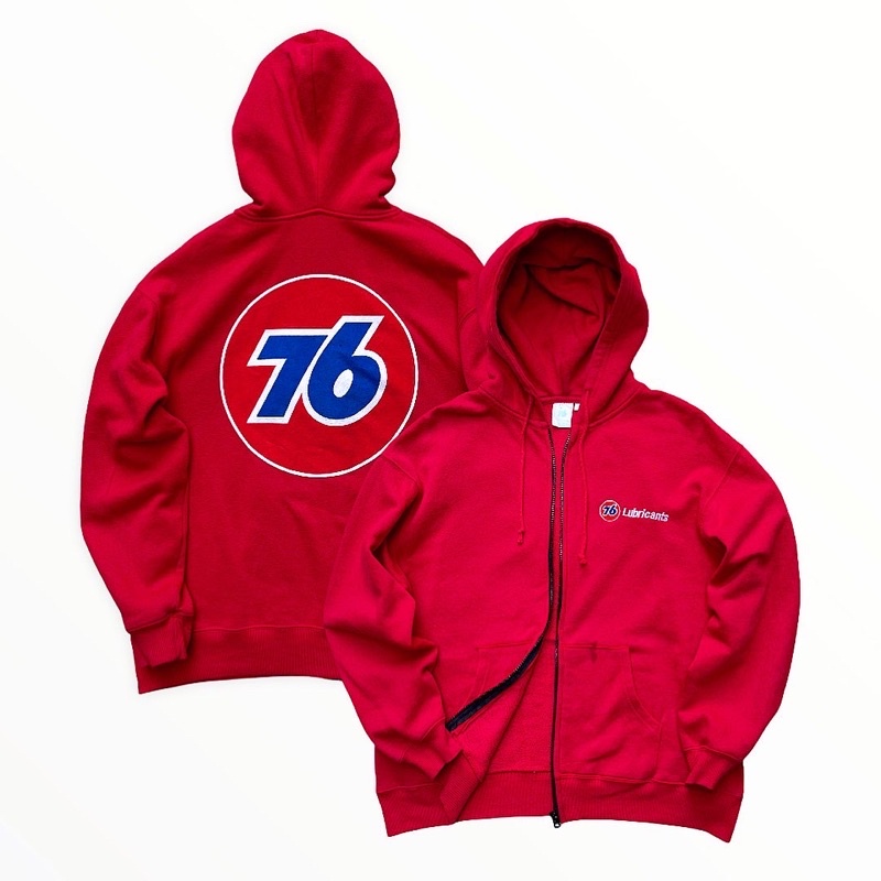 Vintage Union 76 Lubricants Zip Up Hoodie