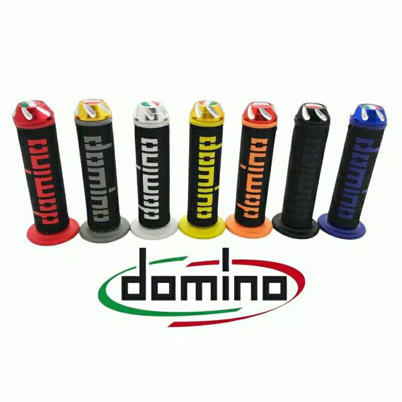 Handgrip Hanfat Grip Domino Original +Jalu Stang Motor Full CNC New Universal