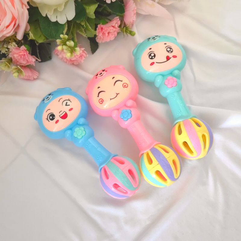 Mainan Rattle Stick Kerincingan Ringan Aman Murah