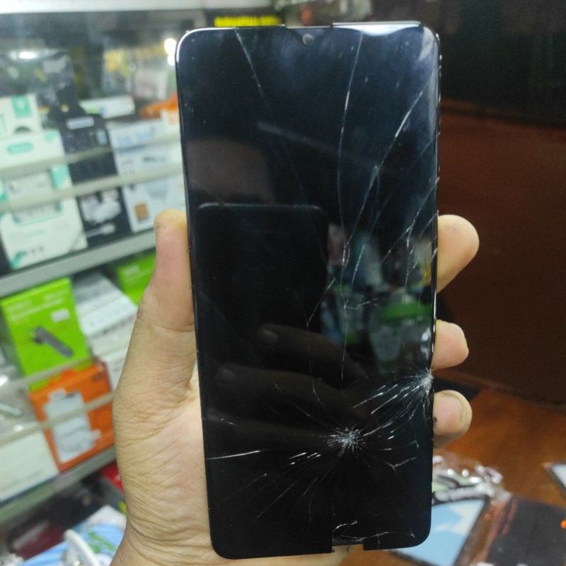 LCD SAMSUNG A20S ORI CABUTAN MINUS TC PECAH  SENTUH NORMAL