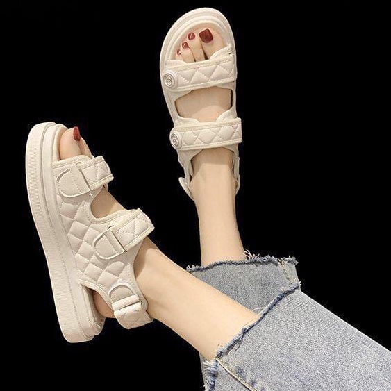 TBIG [COD] Sandal Tali OCHANNEL Wanita Import Korea Style Santai Wanita Remaja