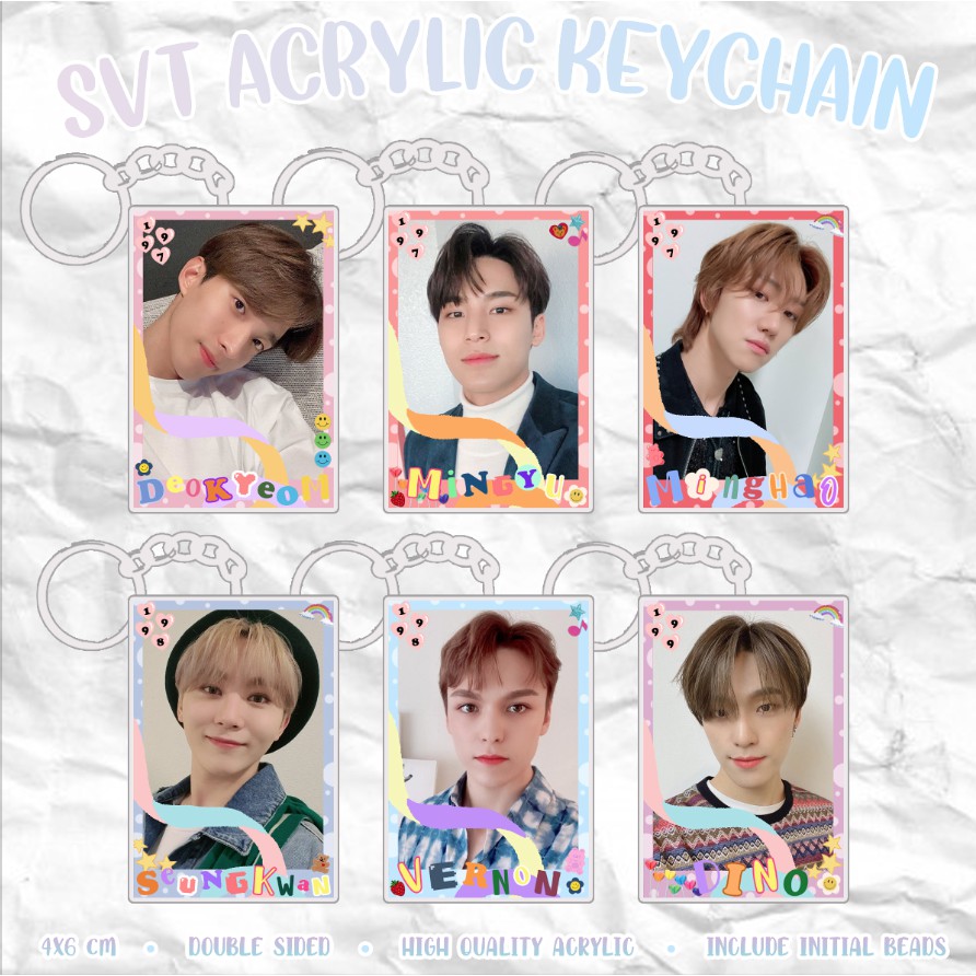 [READY] SVT Acrylic Keychain Candy Keyring / Gantungan Kunci Akrilik KPOP Ganci