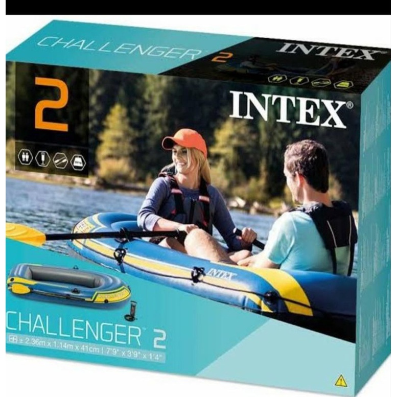 Kapal karet | perahu karet | perahu mancing | Intex CHALLENGER 68367 | intex 68367
