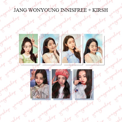 [READY / SET] IVE JANG WONYOUNG X INNISFREE + KIRSH PHOTOCARD FAN MADE UNOFFICIAL YANGPASHOP IZONE I
