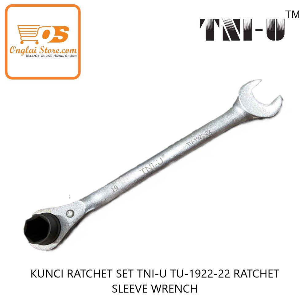 KUNCI RATCHET SET TNI-U TU-1922-22  RATCHET SLEEVE WRENCH  (HARGA SPESIAL)