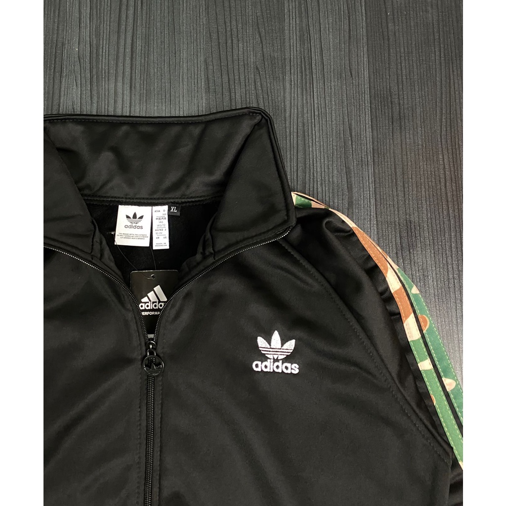 Jaket tracktop adidas strip army