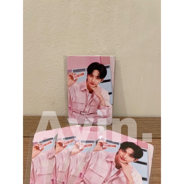 R6 ROUND 6 PC PHOTOCARD STRAY KIDS SKZ X NACIFIC  (eye pallete sociolla) BANGCHAN LINO CHANGBIN HYUN