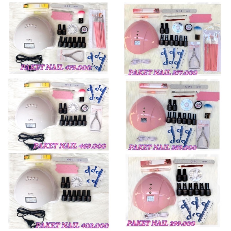 PAKET NAIL GEL POLISH PAKET BELAJAR NAIL ART PAKET HEMAT PAKET KUTEK ROSALIND