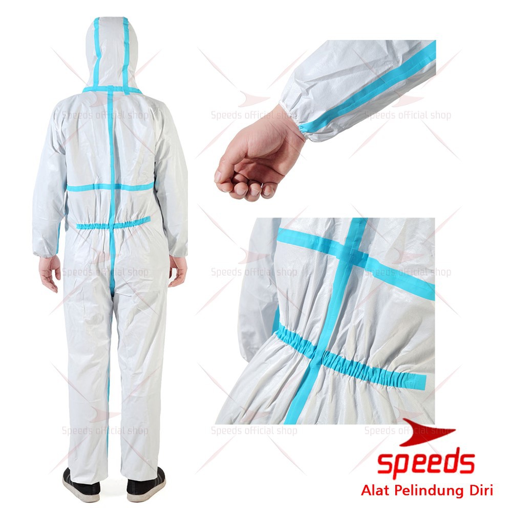 SPEEDS Baju APD / Baju Hazmat Cover Mask Bagi Tenaga Medis Untuk Corona