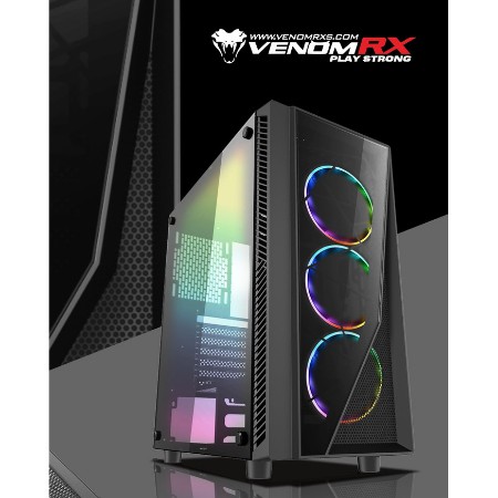 VenomRX GUARDIAN Tempered Glass Mid Tower Gaming Case