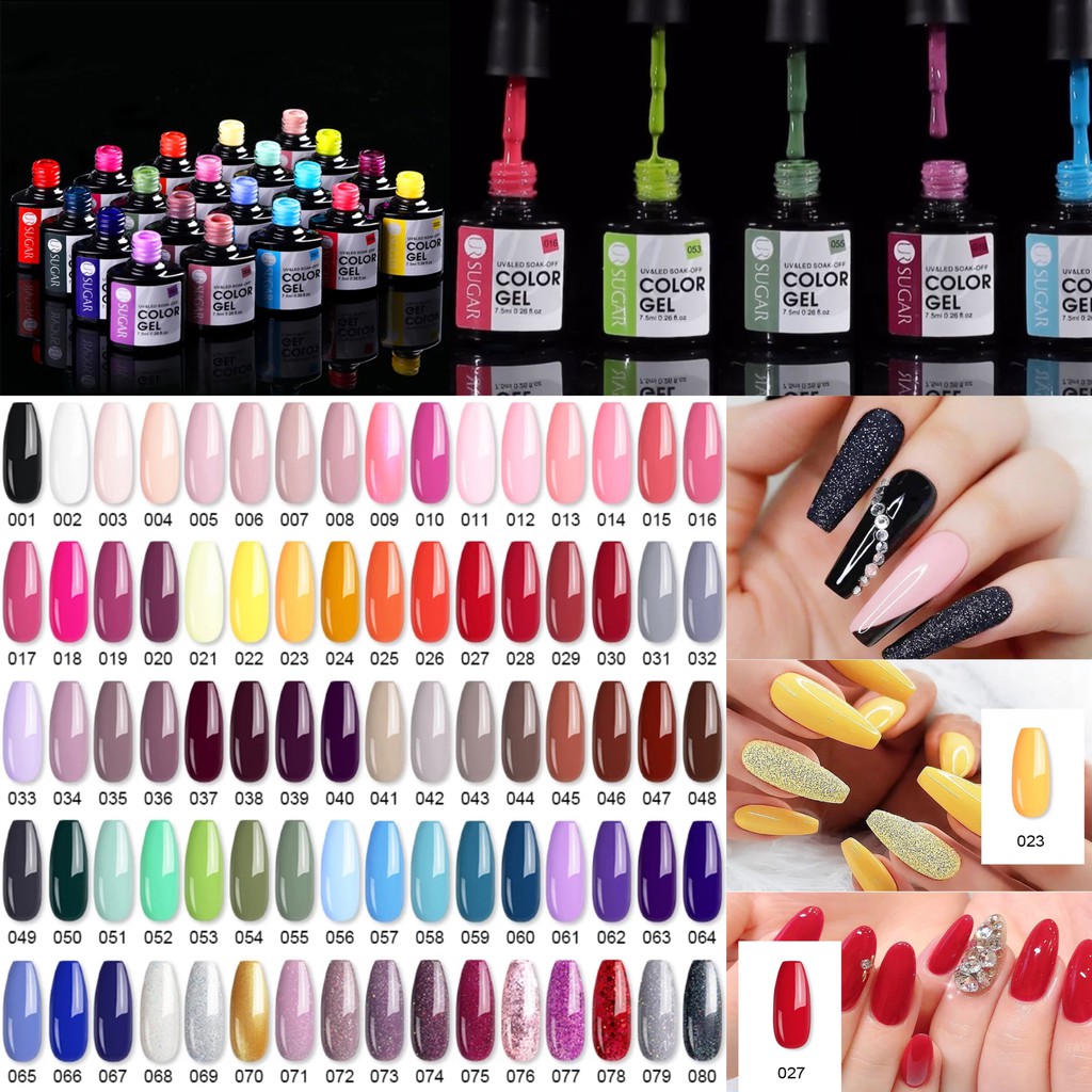 UR Sugar Nail Polish Gel 80 Warna UV&amp;LED SOAK-OFF