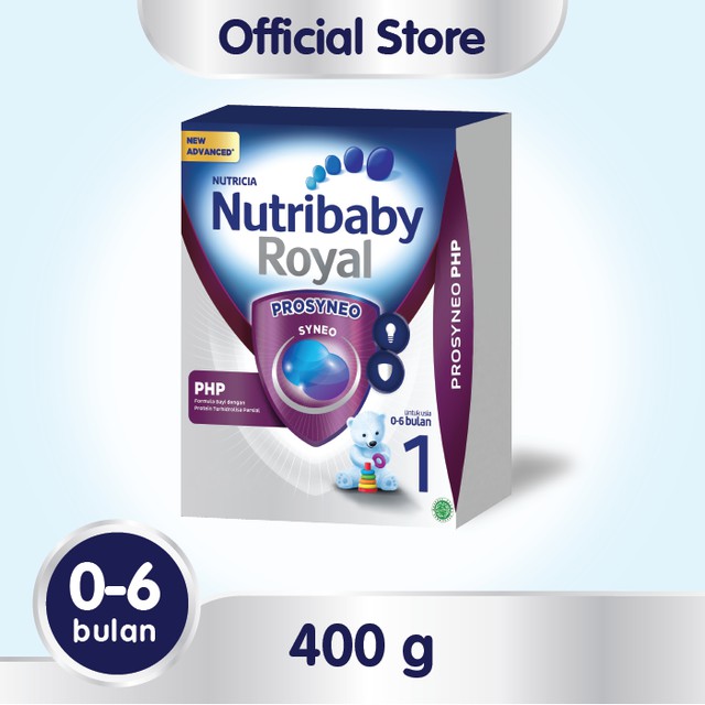 NUTRIBABY ROYAL PROSYNEO 1 400GR_Susu Bayi 0-6 Bulan_Box 400Gr