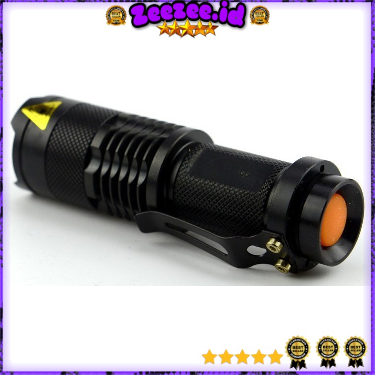 TaffLED Senter LED 2000 Lumens Waterproof Pocketman P1 - Black   Print