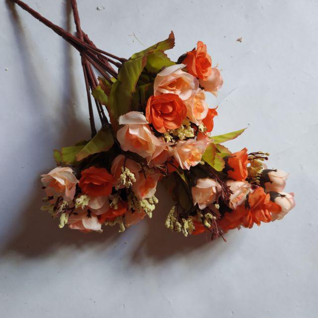 Bunga artificial Rose mini RM001, bunga dekorasi / bunga plastik-Orens