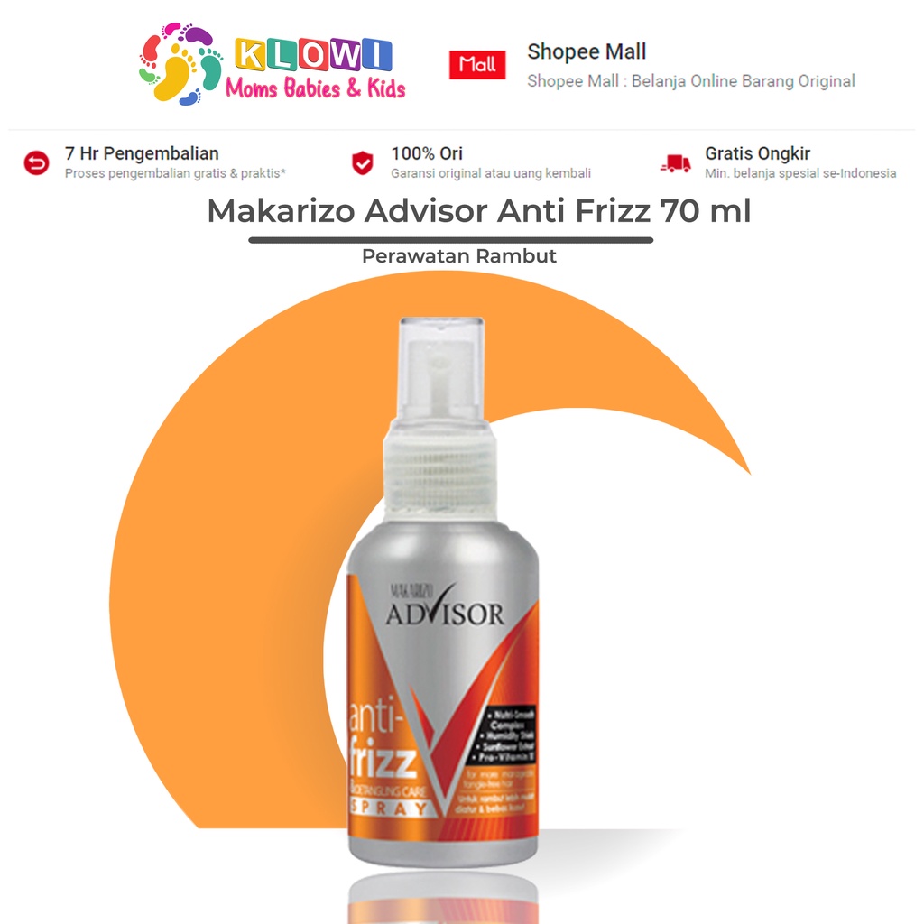 Makarizo Anti Frizz Spray / Vitamin Rambut / Hair Spray