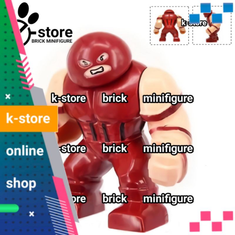 lego juggernaut building big figure