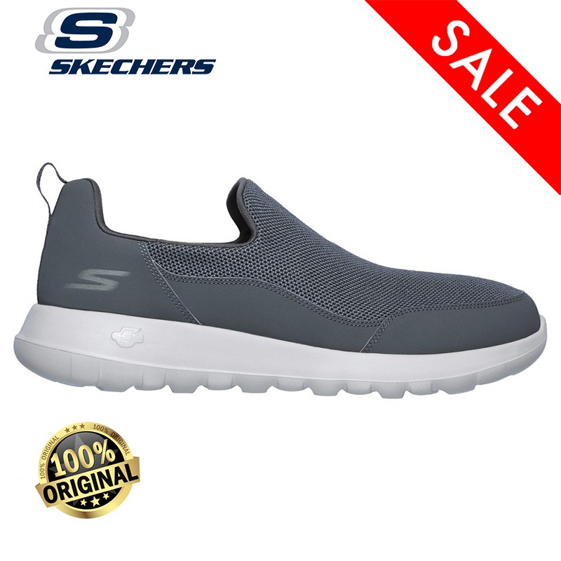 Sepatu Sneaker Pria Skechers Go Walk Max 54626-CHAR - Grey ORI