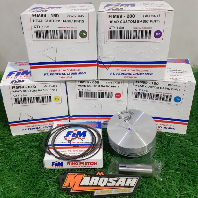 Piston Fim99 Fim 99 Custom Dome 61 61.5 62 62.5 63 PIN 15