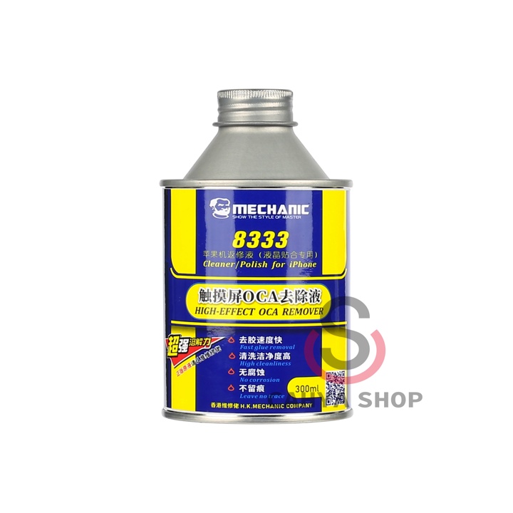 CAIRAN MECHANIC 8333 REMOVER GLUE PENGHILANG LEM OCA KERING- LOCA-UV LEM LCD ORIGINAL