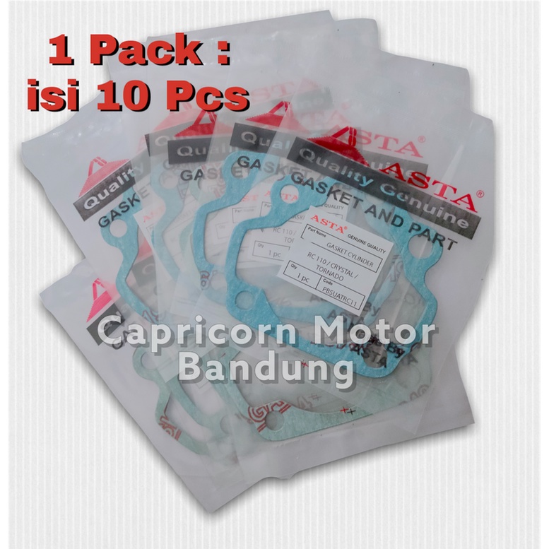 isi 10 Paking Gasket Blok Boring Bawah RC110 RC 110 ASTA