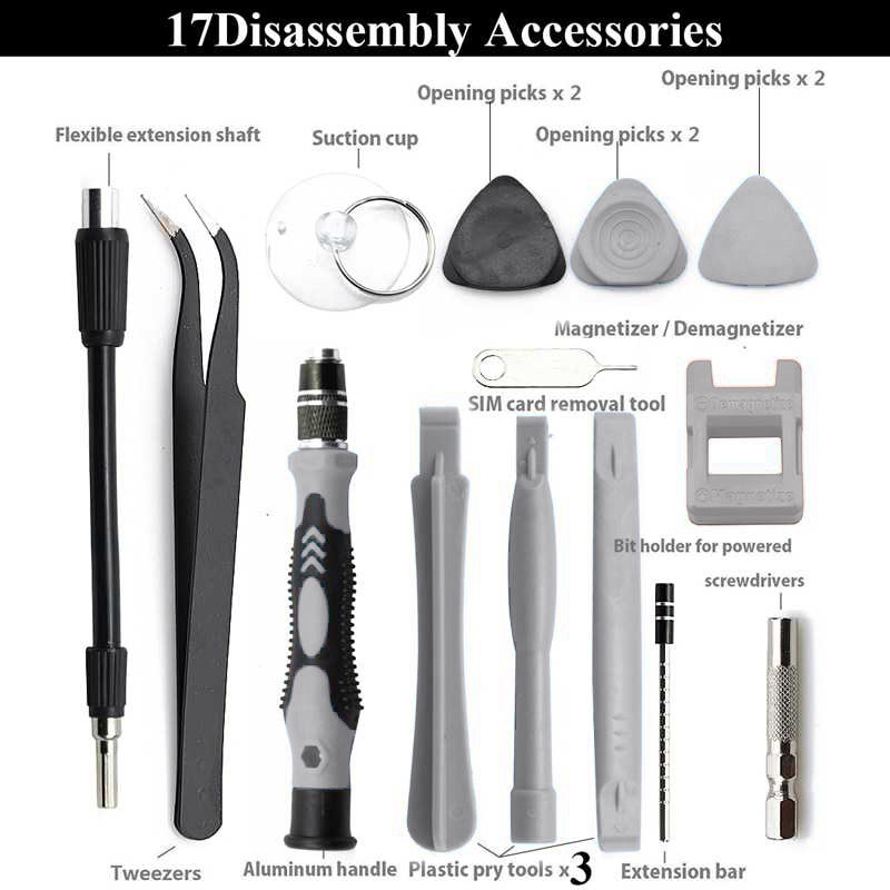 Taffware 115 in 1 Screwdriver Set Reparasi Smartphone Laptop Mini Precision Insulated - 10817