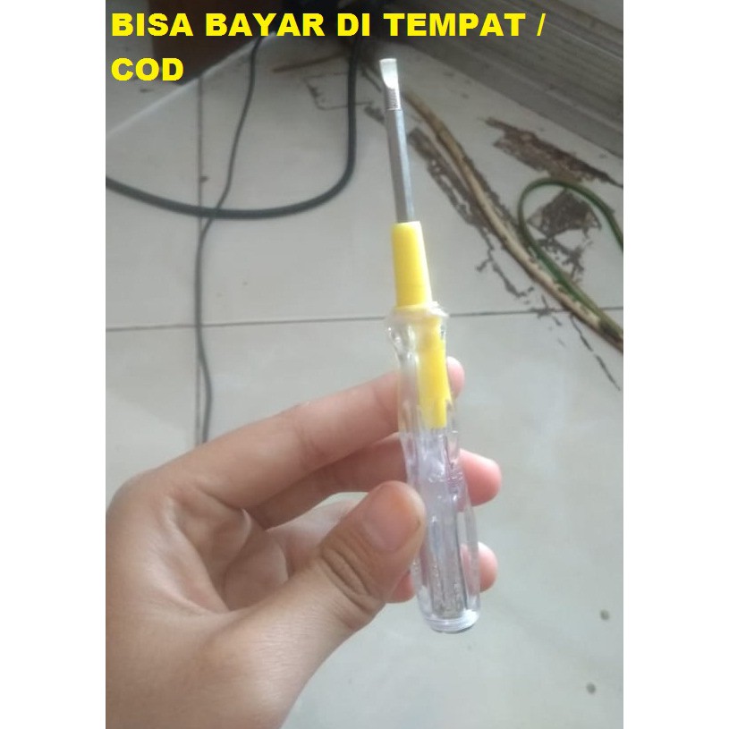 OBENG TESTPEN BOLAK BALIK ATN UKURAN SEDANG / OBENG PLUS MIN / OBENG BOLAK BALIK PLUS MIN