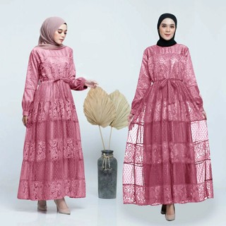 Jual Baju Gamis Lebaran Games Bju Muslimah Casual Perempuan Remaja Modern Terbaru Maxi Dres