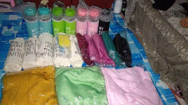 Botol Minuman My Bottle Bening + Free Pouch+bubble Warp