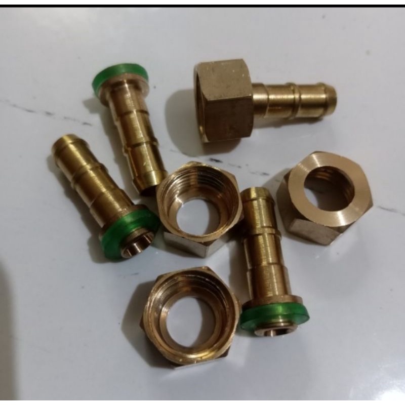 Neple Drat Dalam Untuk Kran kompresor nepel drat Kompresor Drat 1/4 Bahan kuningan