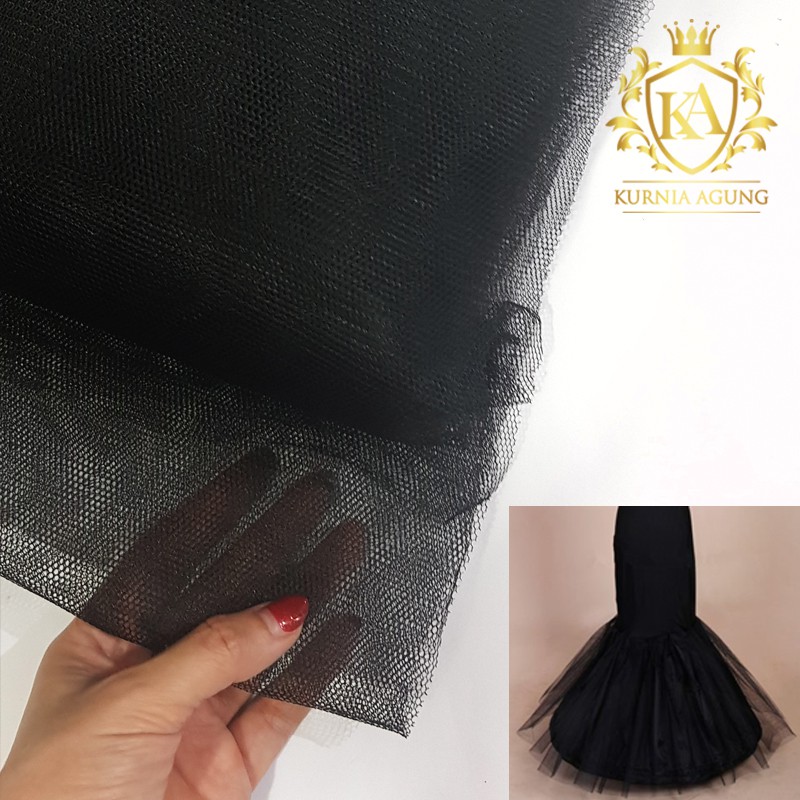 Kain Tile Tulle Tila Keras Kaku Hard Tulle per Yard (90cm/0,9meter) Murah Banget Multifungsi