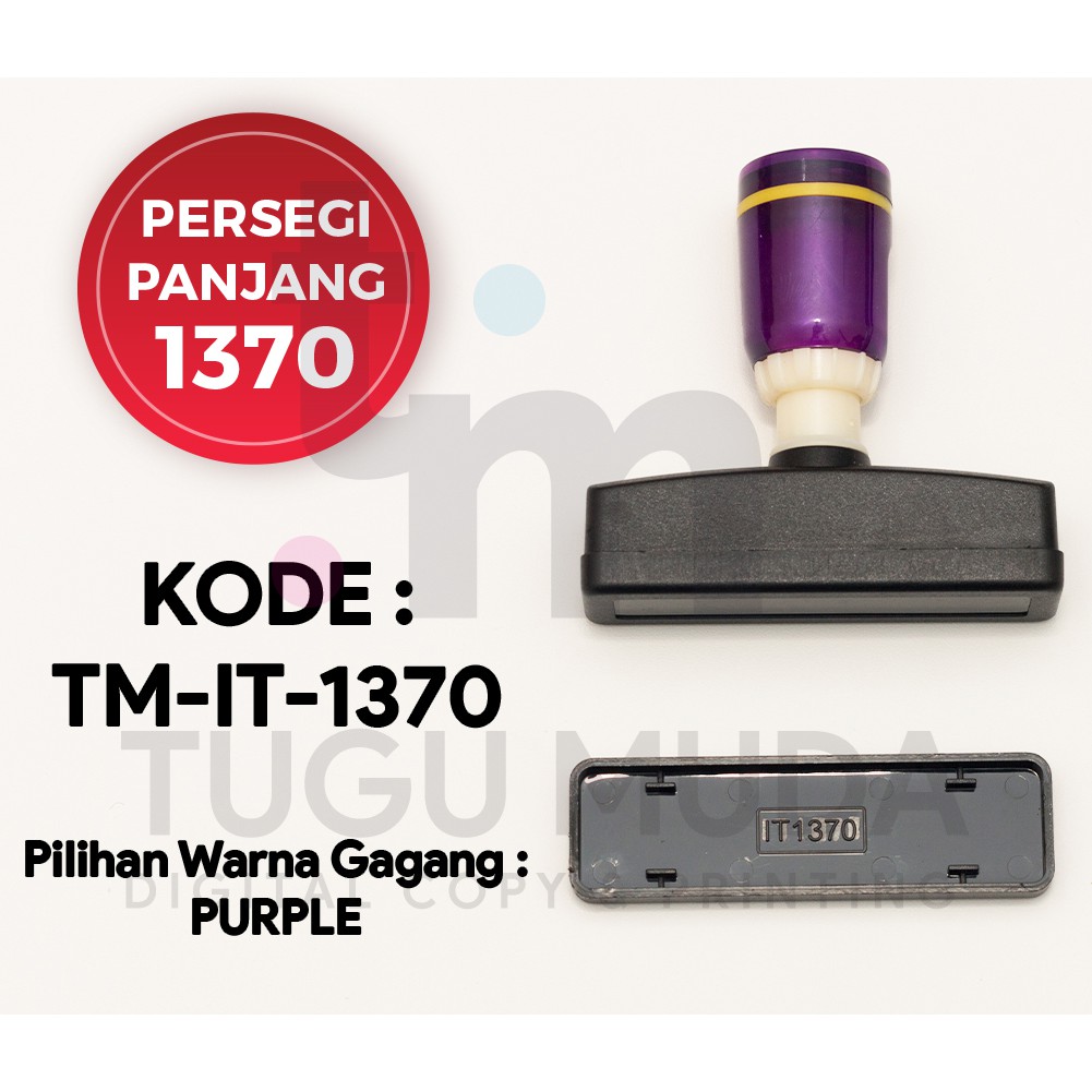 

GROSIR Gagang Stempel Flash PERSEGI PANJANG 1370 (13x70mm) -TM-IT-1370