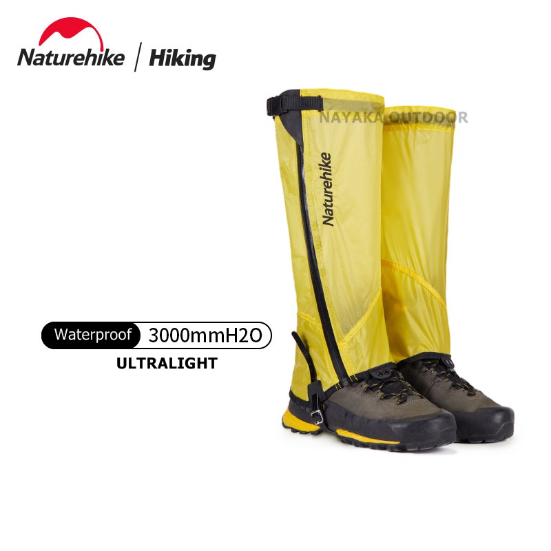 Gaiter Ultralight Naturehike NH21HJ004 Waterproof Gaiter Cover Pelindung Sepatu Hiking Outdoor Ringa