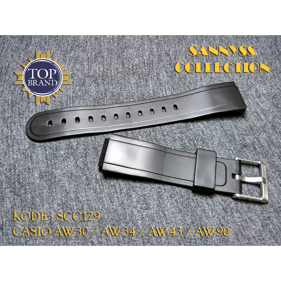 STRAP TALI JAM CASIO AW-34 - AW 34 - AW34 RUBBER PREMIUM
