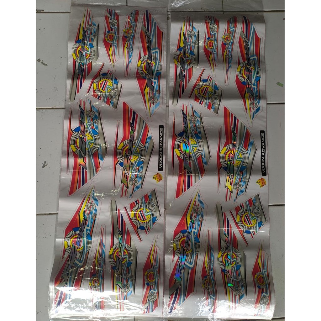 STRIPING STIKER VARIASI TRANSPARAN HOLOGRAM VIXION NVA FZ150