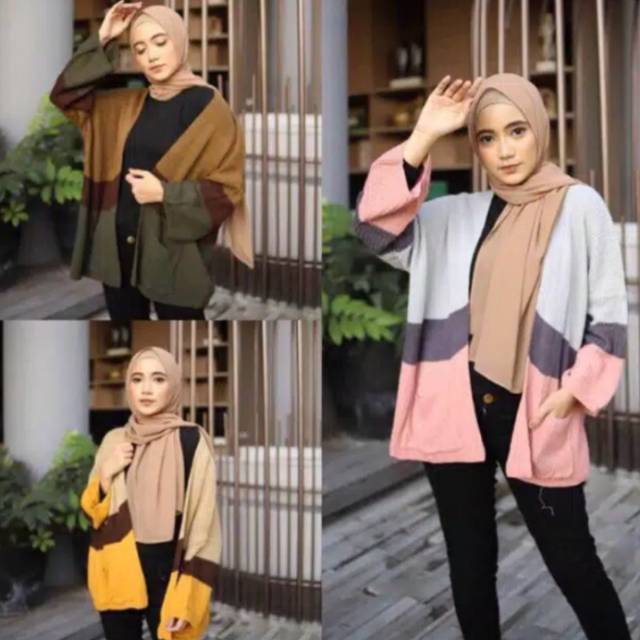 kardingan Rajut 3 warna