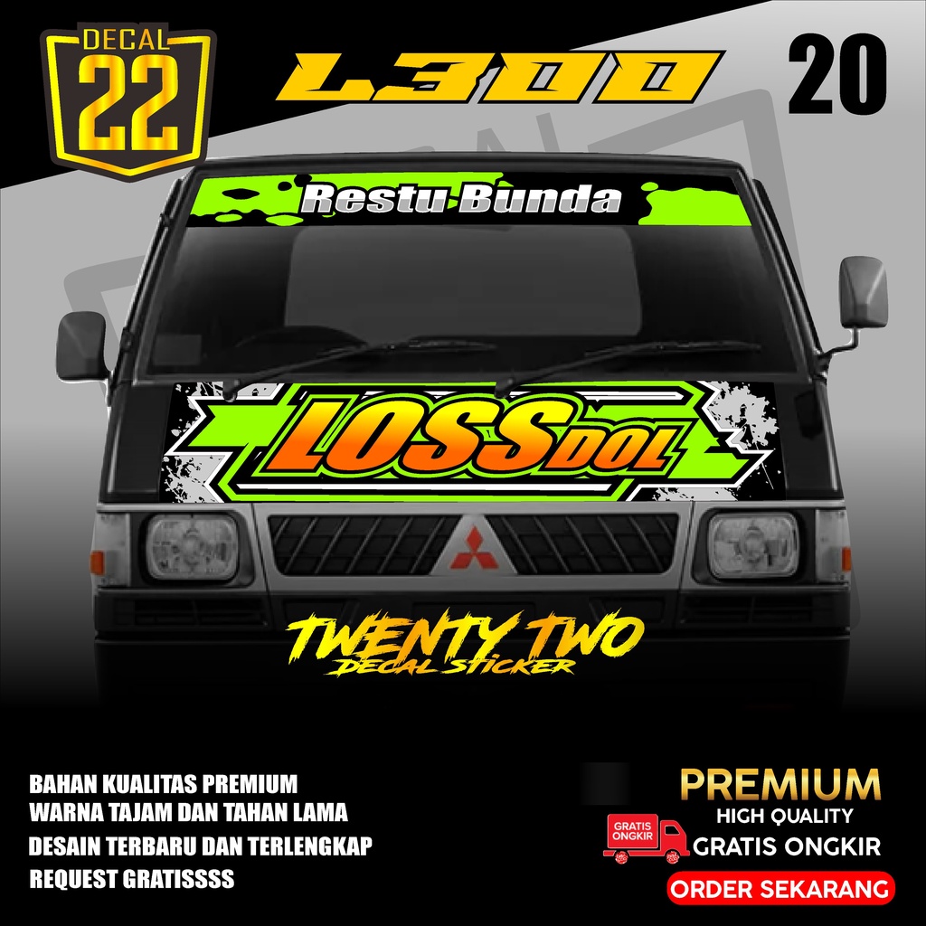 STIKER DECAL KABIN DEPAN L300 ,DECAL STIKER L300 KODE 20 Podo