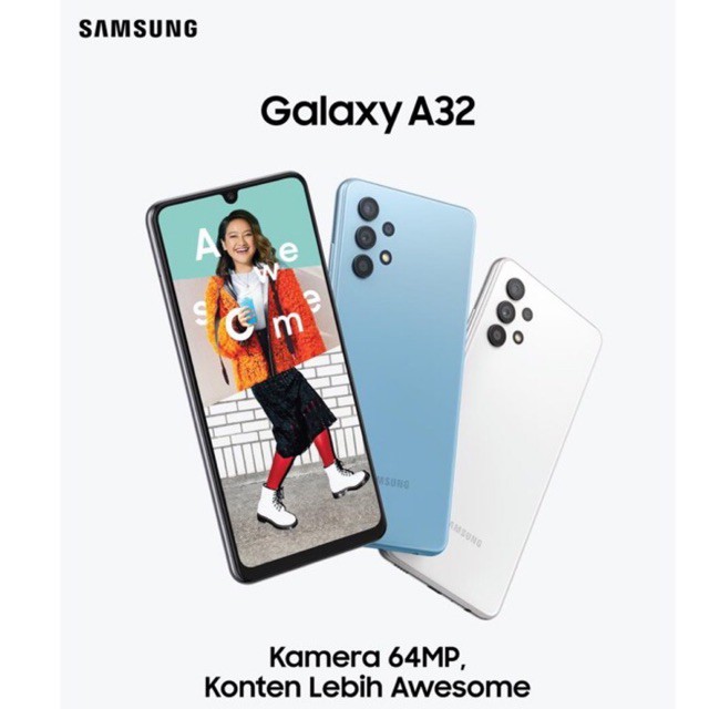 SAMSUNG Galaxy A32 4G RAM 6GB 128GB - VIOLET - BLUE - BLACK - WHITE - 64MP - HELIO G80 - 5000mAh - GRS RESMI SEIN-1