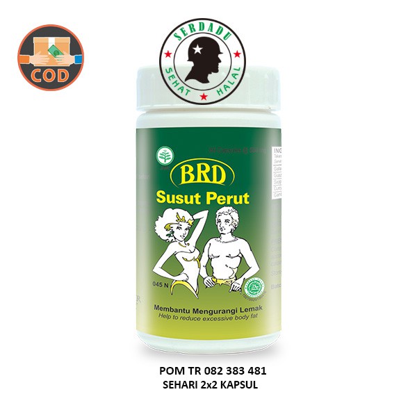 BRD Susut Perut 60 Kapsul Mengurangi Kelebihan Lemak Pada Perut