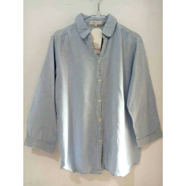 KEMEJA GARIS GARIS BIRU