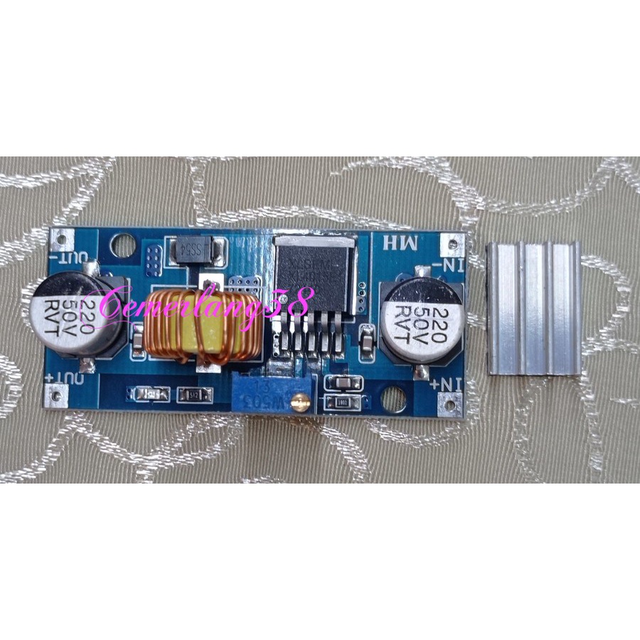 5A Adj Step Down XL4015 DC-DC Voltage Stepdown Module + Heatsink