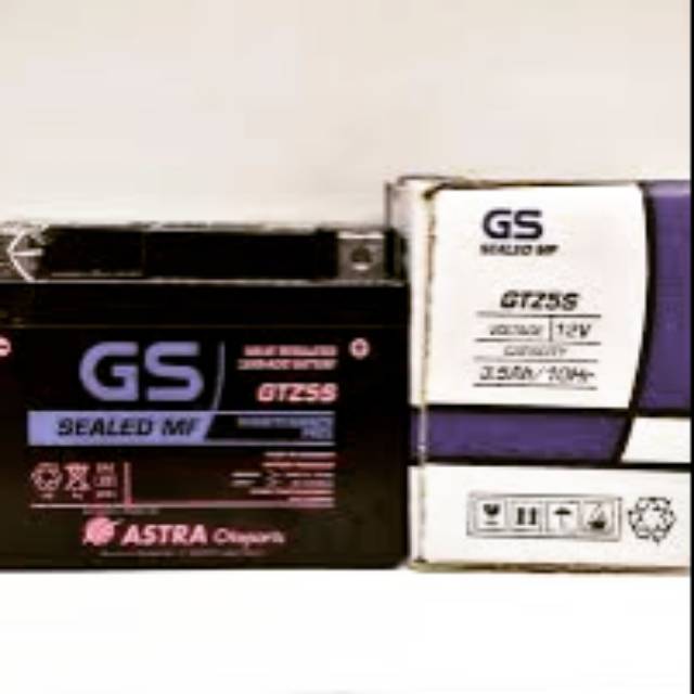 Aki Motor GS Astra GTZ5S (ORI) - Honda Kharisma, Supra X, Beat, Revo Absolute, Vario, Mio Soul