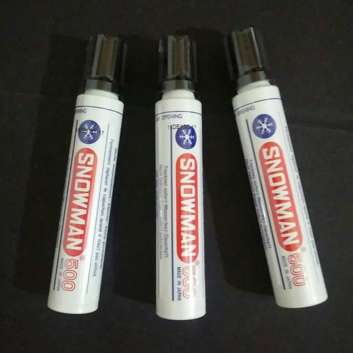 

Dijual Spidol permanen snowman jumbo marker 500 tinta hitam Murah