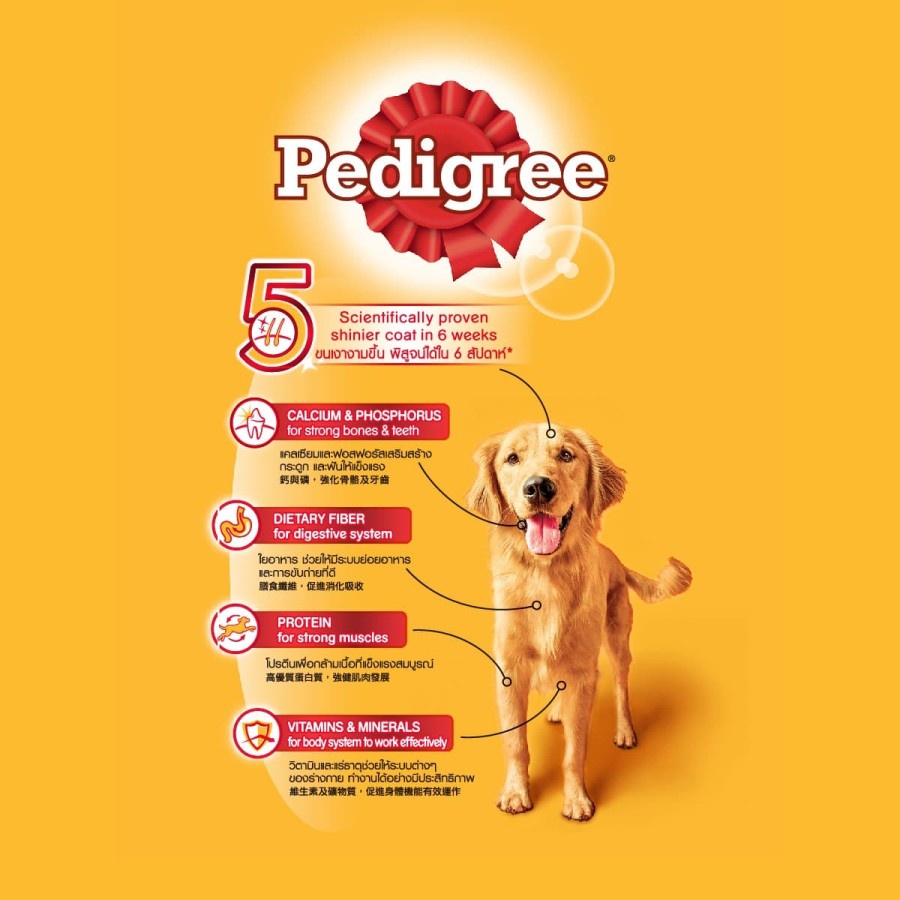 Pedigree Chicken Vegetables 3 kg Makanan Anjing Kering Adult Dog Food