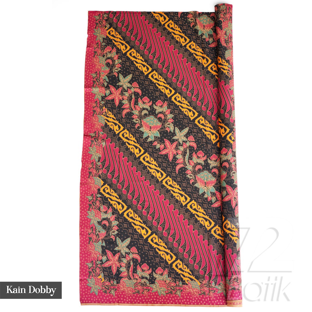 BAHAN BATIK PREMIUM Dobby Dobi Dobbi Dolbi Motif Parang Warna Merah Kuning Hitam 725152 Cap 72 Jarik Jarit Samping Kebat Panjang Batik Dobby Modern Premium Bahan Seragam Batik Pernikahan Kantor Keluarga Murah Kamen Jadi Batik Bali Lembaran